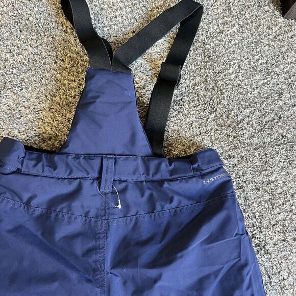 Under Armour Storm Snow Pants Ski Bibs Overall Blue Youths Size XLY NEW - Picture 4 of 7